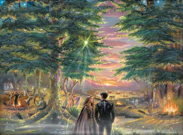There You Are - Calanmai Oil Painting Art Print From A Court Of Thorns & Roses - Acotar Sarah J. Maas Rhysand Fayre - image 1