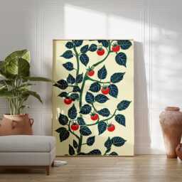 Japanese Bamboo Poster, Minimalist Botanical Wall Art Print - thumbnail 4