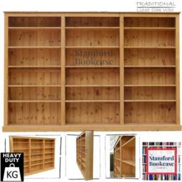 Solid Wood, 6Ft X 9Ft Adjustable Display Shelving Unit, Library Bookcase, Large Bookshelves - Pne-69 - thumbnail 3