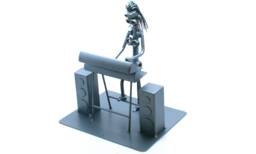 Pianist Nuts & Bolts Sculpture, Minimalist Art Customized Musician Gift Idea, Home Office Decor, Shelf Decor, Custom Home Decor - thumbnail 1