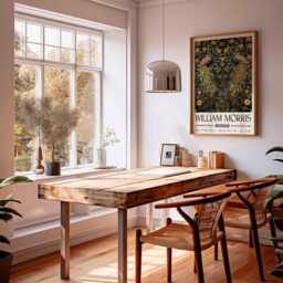 William Morris Poster, Peacock Print, Animal Floral Botanical Decor, Kew Gardens Art, Wall Art - thumbnail 2