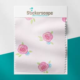 Roses On Pink Roller Blind, Children's Made To Measure, Flower Blind - thumbnail 3
