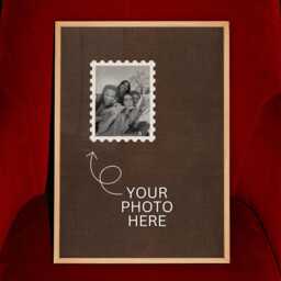 Personalised Photo Mat Polaroid Mount Style Print - Custom Gift Photobooth Keepsake Wall Art For Family, Couple, Baby Decor - thumbnail 2
