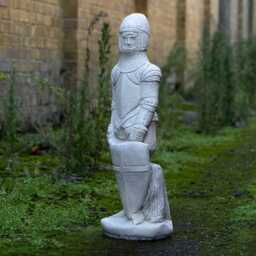 Medieval Knight Statue Concrete Decor Garden Warrior Sculpture Cement Medieval Figurine Outdoor Castle Decoration Historical Ornament - thumbnail 3