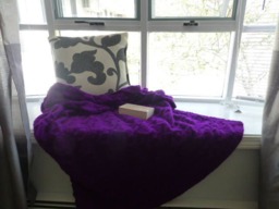 Bright Purple Argyle Throw