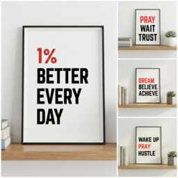 Dream Big Typography Wall Art - thumbnail 4