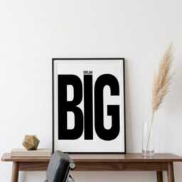 Dream Big Typography Wall Art - thumbnail 3