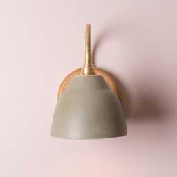 Green Flex Wall Light in Brass/Nickel, Ceramic & Oak - Small Element - thumbnail 3