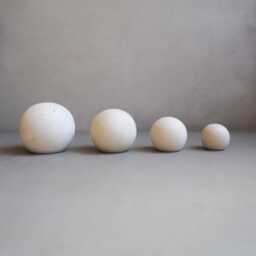 Concrete Paper Weight, Cement Sphere, Letter Press, Decor, Minimalist Garden Ornament, Sculpture, Shelf Modern - thumbnail 3