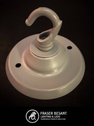Grey Metal Decorative Ceiling Hook Plate For Hanging Lights