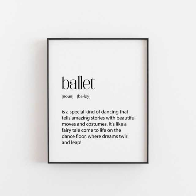 Ballet Gift Print, Great Bedroom Art For The Inspiring Ballerina, Birthday Or Christmas, Daughter - image 1