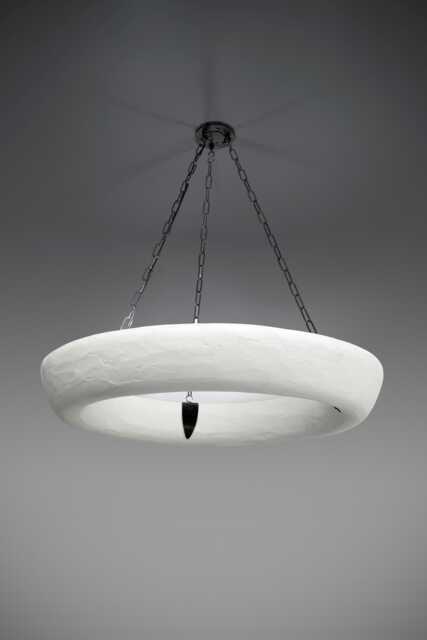 The Halo Large Plaster & Bronze Chandelier Pendant Light - image 1
