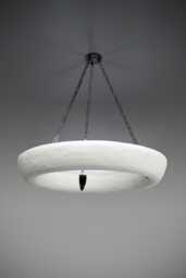 The Halo Large Plaster & Bronze Chandelier Pendant Light