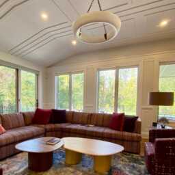 The Halo Large Plaster & Bronze Chandelier Pendant Light - thumbnail 2