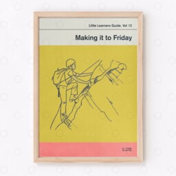 Making It To Friday Poster Retro Book Cover Print, Mid Century Modern Art - thumbnail 2