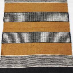 Handmade Jute Rug, Rectangular Flatwoven Carpet, Modern Minimalist Decor - thumbnail 2