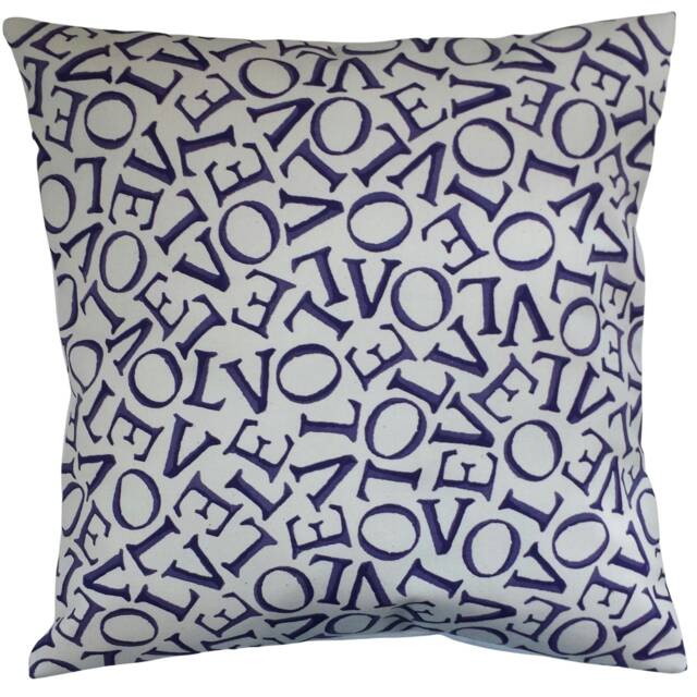 "Cushion Cover in Sanderson Emma Bridgewater Love Purple 14"" 16"" 18"" 20" - image 1