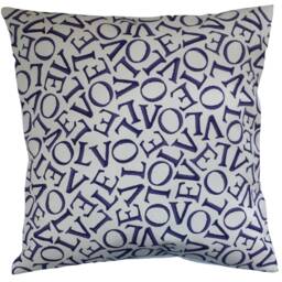 "Cushion Cover in Sanderson Emma Bridgewater Love Purple 14"" 16"" 18"" 20"