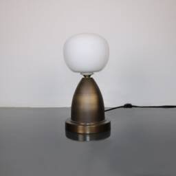 Bedside Lamp, Desk Light , Double Globe Table Pendent Lighting - Blackened Brass Lamp Modern Vanity Fixture - thumbnail 2