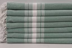 "Green Peshtemal, Soft Towel, Pool Towel, Turkish Towel, Sauna Towel, 40""x67"