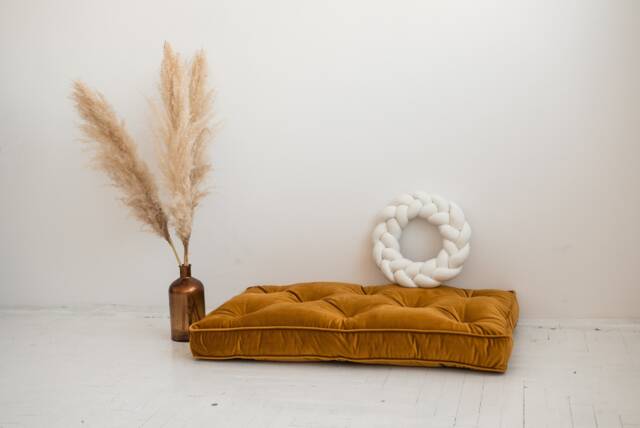 Reading Nook Cushion Custom Sizes Luxury French Futon With Piping Large Floor Window Seat - image 1