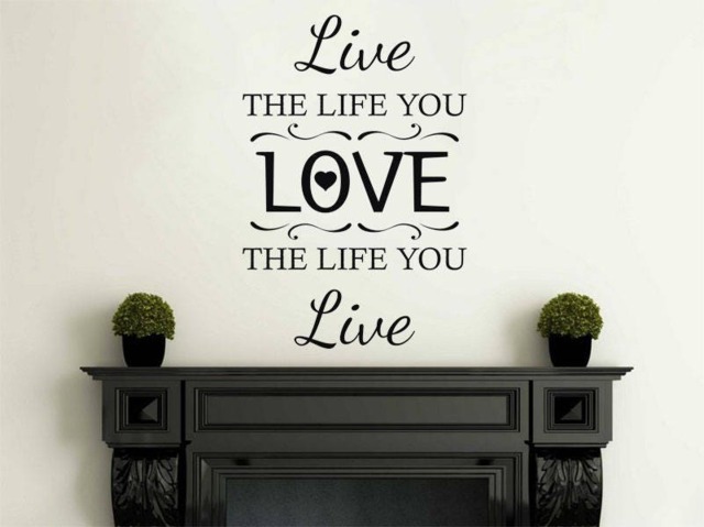 "Wall Art Quote ""Live The Life You Love" - image 1