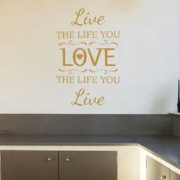 "Wall Art Quote ""Live The Life You Love" - thumbnail 2