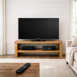 The Rustic Tv Stand Shabby Chic Hand Crafted Solid Wood Pine Oak
