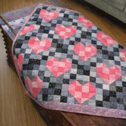 Heartstrings Harmony Quilt Pattern PDF - Scrappy Heart Patchwork Throw Size 60x72 Romantic Instant Download - thumbnail 3