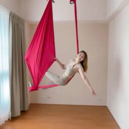 Yoga Hammock, Aerial, Flow, Fly, Training, Santiago, Text, Flexibility, Dance, Relaxing & Fun, Woman, Schaukel, School, Yoga Inspiration, Gift - thumbnail 3