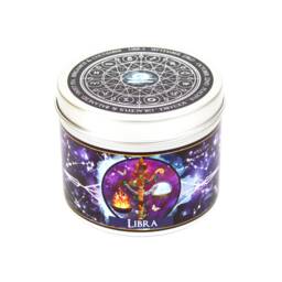 Libra Zodiac Candle - Star Sign Constellation Gift Gifts Map Astrology Horoscope Birthday - thumbnail 1