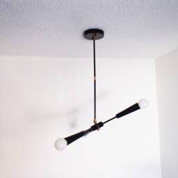 Pinwheel Pendant - 3 Arm Chandelier Modern Light Dining Room Living Lighting Contemporary Kitchen Bedroom - thumbnail 4