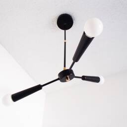 Pinwheel Pendant - 3 Arm Chandelier Modern Light Dining Room Living Lighting Contemporary Kitchen Bedroom - thumbnail 2