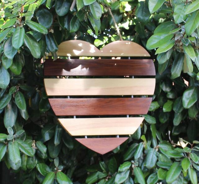 Large Wooden Hanging Heart Decoration, Christmas Gift Ideas, Love Heart, Handmade, Gifts For Her, Handcrafted Wooden Wall Decor - image 1