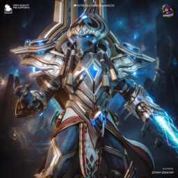 The Unbroken Will - Alien Templar Galactic Warrior Sci-Fi King Artanis Resin Figure 16K - thumbnail 2