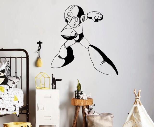Mega Man Wall Decal Video Game Superhero Vinyl Sticker Retro Games Home Interior Kids Children's Room Decor Removable Stickers 1(Mgm - image 1