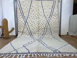 Moroccan Rug 6x10.4 Ft - Handmade Striped Beni Ourain Bohemian Decor Handmade Area Wool Berber Rugs For Living Room - thumbnail 1