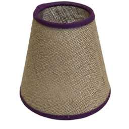 Candle Clip Hessian Lampshade, Handmade Lampshades, Table Beige Lamp Shade, On Lampshade - thumbnail 2