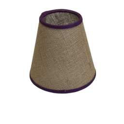 Candle Clip Hessian Lampshade, Handmade Lampshades, Table Beige Lamp Shade, On Lampshade - thumbnail 1