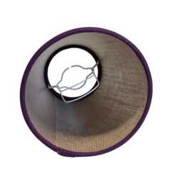 Candle Clip Hessian Lampshade, Handmade Lampshades, Table Beige Lamp Shade, On Lampshade - thumbnail 3