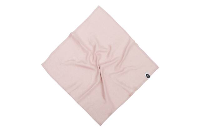 Pink Organic Linen Baby Swaddle Blanket, Eco Friendly Newborn Wrap & Burp Cloth Set - image 1