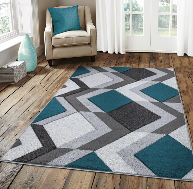 New Jade Silver Grey Rugs Small Large Mats Modern Contemporary Design UK - image 1