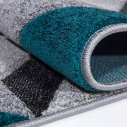 New Jade Silver Grey Rugs Small Large Mats Modern Contemporary Design UK - thumbnail 2