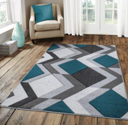 New Jade Silver Grey Rugs Small Large Mats Modern Contemporary Design UK