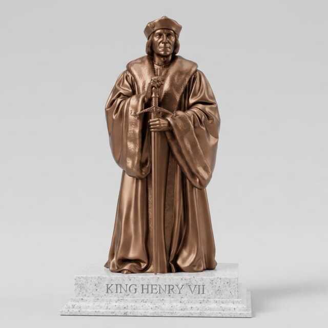 Henry Vii Statue - House Of Tudor Royal Collectible