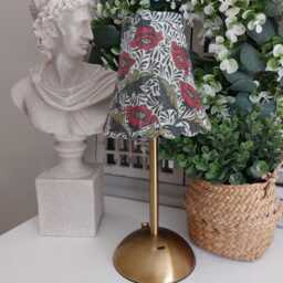 Beautiful Decoupaged William Morris Inspired Peony Usb Rechargeable Table Lamp. Indoor/Outdoor Lamp.cordless Lamp.portable - thumbnail 2