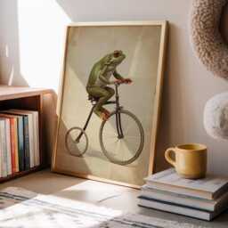 Frog Wall Art - Quirky Poster Unusual Print Funny - thumbnail 2