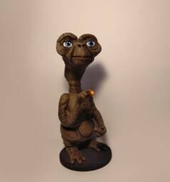 E.t. Handmade Polymer Clay Action Figure. Unique Collectible - thumbnail 1