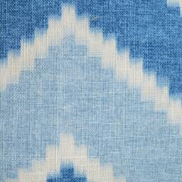 Blue Chevron Pillow Cover Retro Flamestitch Accent - thumbnail 2
