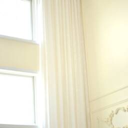 Extra Long Sheer Linen White Curtains With Double Pinch Pleat Top.18-24 Ft Custom Made Drapes 2 Story Ikiriska - thumbnail 4